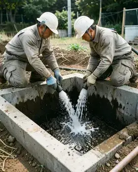 屋外排水桝の清掃