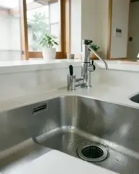 一般住宅のキッチン排水つまり解消