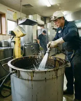 飲食店のグリストラップ清掃